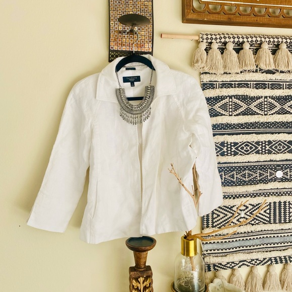 Talbots 100% Linen blazer super classy - Picture 7 of 9